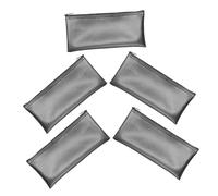 BESTonZON 5 Piezas Bolsa para Micrófono Piel PU Resistente con Funda Protectora para Micrófonos Inalámbricos y Organizador Multifuncional para Equipos de Audio y Accesorios de Viaje