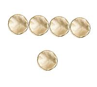 BESTonZON 5 Piezas cubierta de trompeta Cubierta campana saxofón Accesorio saxofón cubierta de polvo de cuerno cubierta del altavoz de bocina piezas de instrumentos reutilizables Golden