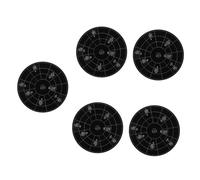 BESTonZON 5 Piezas De Acordes De Guitarra Rueda Circular Musical Rueda De Melodía Del Músico Suministro De Melodía Herramienta De Melodía Para Instrumento De Aluminio