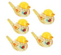 BESTonZON 5 Piezas De Silbato Para Aves Acuáticas Silbato Para Pájaros De Fiesta Silbato Juguetes Con Cuerda Silbatos De Burbujas Creadores De Ruido Para Pájaros Linda Curruca