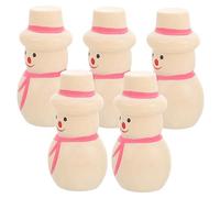 BESTonZON 5 Piezas Muñecos Madera sin Terminar para Manualidades Diy Decoraciones de Muñeco de Juguetes de Madera para Pintar y Accesorios para Actividades de Manualidades Infantiles
