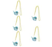 BESTonZON 5 Piezas Silbato De Aves Acuáticas Piscina Silbatos De Aves De Dibujos Animados Juguetes De Baño Pájaro Curruca De Juguete Fabricantes De Ruido De Pájaros Flotar Blue El Plastico