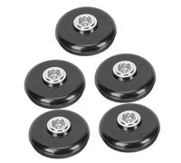 BESTonZON 5 Piezas Soporte De Soporte De Pasador Tapón De Violonchelo Protector De Suelo De Violonchelo Ancla De Clavija Para Violonchelo Dulcémele Martillado Tope De Descanso Black Metal