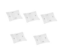 BESTonZON 5 Uds Regla Cuadrada Sin Engranaje Herramienta De Instrumento Musical De Guitarra Herramienta De Medición De Diapasón Regla De Traste De Guitarra Suministro De Guitarra