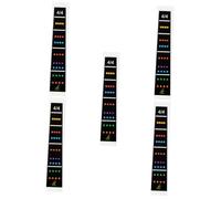 BESTonZON 5 Uds Violín Mango Pegatinas Diapasón Etiqueta Violín Diapasón Etiqueta Te Preocupes Guía Diapasón Pegatinas Violín Entonación Etiqueta Engomada Violín Diapasón Etiqueta Violín