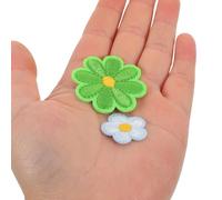 BESTonZON 50 Parches Termoadhesivos de Girasol Bordados para Planchar 28 Flores Grandes y 22 Pequeñas Parches Bordados para Ropa Decoración y Reparación DIY de Prendas y Mochilas