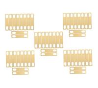 BESTonZON 50 Pcs De Refuerzo De Guitarra Arandelas Accesorios De Guitarra Cuña De Cuello De Guitarra De Unión Del Mástil De La Guitarra Junta De Mástil De Guitarra De Metal Cobre