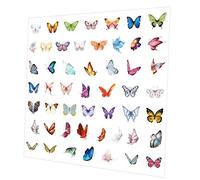 BESTonZON 50 Pcs Pegatinas Ventana de Animales se aferra Pegatinas de Mariposas para Scrapbooking decoración de patineta Pegatinas de Coche DIY Pegatinas Pegatina de Diario