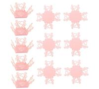 BESTonZON 50piezas Corazón De Rosa De Chocolate Envuelto Papel Para Fiestas De Dulces Envoltorios De Para Postres Tazas De Papel Personalizadas Para Envoltorios De Trufas