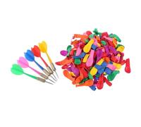 BESTonZON 515 Piezas Juego de Globos Rojos y Dardos Metálicos para Carnaval 500 Globos de Colores Vivos para Uso Interior y Exterior