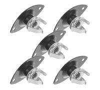 BESTonZON 5piezas Accesorios De Conexión Para Instrumentos Musicales Conector Jack Mono De Ovalado Placa De Conector De Guitarra Negra Para Guitarra Eléctrica Escenario De Actuación