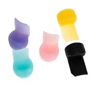 BESTonZON 5piezas Almohadillas De Silicona Cómodas Dedo Del Almohadilla Colorida Pulgar Fiable y Duradera