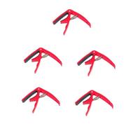 BESTonZON 5piezas Capo Para Guitarra y Ukelele y Fácil De Usar Compatible Guitarras Acústicas y Eléctricas Accesorio Musical Para Folk y Country