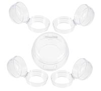 BESTonZON 5piezas Cubre Encimera Gas Cubiertas Protectoras Para Perillas Tapa Quemadores Cocina Gas Protector De Estufa Seguridad Infantil