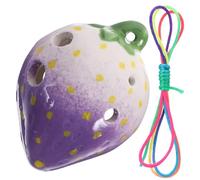 BESTonZON 6 ocarina flauta xun Tylonal para niños instrumentos musicales organos musicales instrumento étnico instrumento viento principiante portátil instrumento musical Juguete cerámica