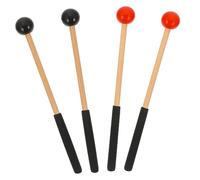 BESTonZON 6 Pares Palillo De Accesorio De Percusión Herramienta De De Percusión Baqueta De Practica Instrumento De Voz Baquetas Para Niños Baquetas De Tenor Caucho