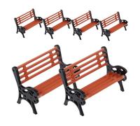 BESTonZON 6 Piezas Banco De Parque En Miniatura Mini Banco De Plastico Mini Silla De Parque Silla De Playa En Miniatura Silla En Miniatura Banco En Miniatura Mini Banco De Parque Páginas