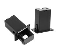 BESTonZON 6 Piezas Caja De Batería Cráneo Del Silbato De La Muerte Compartimiento De La Batería De 9v Soporte De Batería De Guitarra Estuches Porta 9v Bajo Accesorios El Plastico