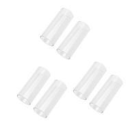 BESTonZON 6 Piezas cuello botella deslizadores guitarra accesorios diapositiva guitarra Vidrio diapositivas instrumento musical carril deslizamiento