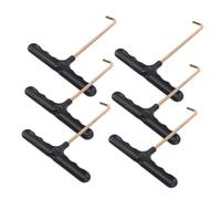 BESTonZON 6 Piezas De Herramienta Tensora De Cordones De Patinaje Tensor De Acero Inoxidable De Metal Para Patines De Hielo Y Patines De Ruedas