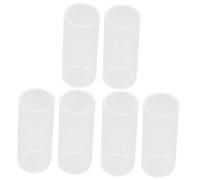 BESTonZON 6 Piezas diapositiva de guitarra herramientas de guitarra anillo deslizante de guitarra guitarras cuello de botella de vidrio tubo de cobre carril de deslizamiento latón Accesorios