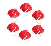 BESTonZON 6 Piezas Equipo de rastreo de zancos Interactivo Educativo pisando Almohadilla de Juguete Paso a Paso para Entrenar Juguete para Caminar con zancos AbS Rojo