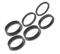 BESTonZON 6 Piezas Espaciadores de Auriculares de Fibra de Carbono para Bicicleta Juego de Separadores de Vástago de Manillar para Bicicletas de Montaña y Carretera Instalación Fácil y