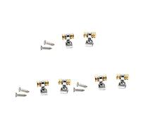 BESTonZON 6 Piezas hebilla de cuerda de guitarra accesorios guitarra guitar accessories jarra de leche de vidrio partes de electrica bajo s guía del árbol de la