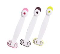 BESTonZON 6 Piezas Hebilla De Mano Anti-pellizco Pestillos Del Gabinete De Seguridad Cerradura De Seguridad Para Refrigerador Niño Refrigerador Armario Cerrar Bebé Abdominales