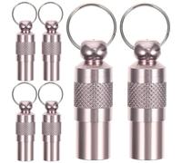BESTonZON 6 Piezas Placas Identificativas para Perros y Gatos Etiquetas Antipérdida con Nombre Accesorios para Collar de Mascotas Diseño Tubular Hueco Ligero y Portátil Adecuado para Perros