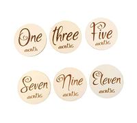 BESTonZON 6 Uds Accesorios De Fotografía De Doble Cara Tarjetas Mensuales De Tarjetas De Recién Nacido Tarjetas De Hitos Para Recién Nacidos Tarjetas Infantiles Tarjetas De Hitos Para