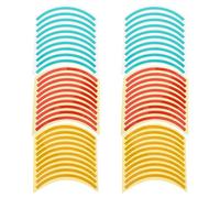 BESTonZON 60 Etiquetas Adhesivas Reflectantes de Presión Industrial Pegatinas Circulares 1/4 de Círculo Tricolor Rojo Amarillo Verde Protección UV para Señalización y Seguridad Entornos