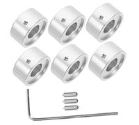 BESTonZON 6juegos Pedal De Efectos Para Guitarra Protector De Pedal De Aluminio Tapones Para Pedales De Efectos De Tapas Para Pedales Herramienta De Instrumento Músical Protector Metálico Pa