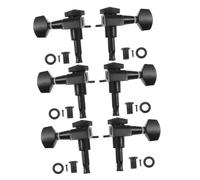 BESTonZON 6piezas Afinadores De Guitarra Eléctrica Con Función De Bloqueo y Diseño Totalmente Cerrado Clavijeros Para Instrumentos Musicales Izquierdos y Derechos