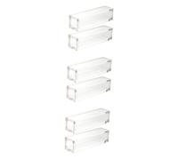 BESTonZON 6piezas Caja De Almacenamiento Transparentes para Dados Magnéticos Organizador Acrílico Tapa para Accesorios De Almacenamiento Seguro y Compacto