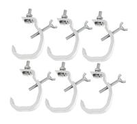 BESTonZON 6piezas Ganchos De Abrazadera Para Luces De Escenario Gancho De Aluminio Resistente Para Truss Compatible Con Lámparas Dj y Focos Led Estabilidad y Seguridad Garantizadas