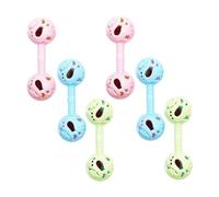 BESTonZON 6piezas Sonajeros Manuales Para Bebés De Año Juguetes Educativos Con Campana Integrada Material Seguro Para Desarrollar Talento Musical y Sentido Rítmico Recién Nacidos y Lactantes