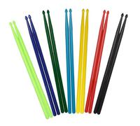 BESTonZON 7 Pares De Bolsa De Almacenamiento Accesorio De Instrumento De Percusión Baquetas 5A Baquetas Coloridas Baquetas De Nailon 5A Martillo De Tambor De Tambor Para Banda