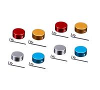 BESTonZON 8 Juegos topper interruptor de pie anillos gruesos de resina topper de pedales de guitarra accesorios para guitarra electrica tapa del pedal adorno de pedal monobloque cresta