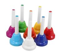 BESTonZON 8 Piezas Campanas de Mano de Diatónicas de Notas Instrumento Musical Colorido para Niñas Juguete de Percusión Educativo para Preescolar para Enseñanza Musical y Fiestas
