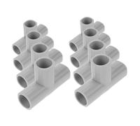 BESTonZON 8 Piezas De Barandilla Para Bebé Accesorios Para Tienda De Campaña Codo De Pvc Accesorios De Suministro De Agua Estándar Camiseta De Pvc Accesorio De Pvc Montaje De