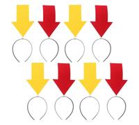 BESTonZON 8 Piezas Diadema de Flecha Divertida para Niñas y Mujeres Ajuste, Accesorios para Fotomatón en Halloween y Carnavales, Hecha de Plástico y Fieltro