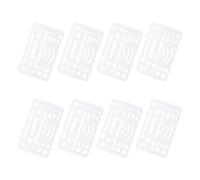 BESTonZON 8 Piezas Plantillas de Dibujo Mecánicas con Borrador y Reglas de Acero Inoxidable Escudo Geométrico para Arquitectura Dibujo Técnico y Medición Oficina y Estudio