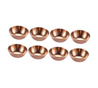 BESTonZON 8 Piezas Plato De Condimento Taza De Salsa Ramequines Tazones para Mojar Condimentos Tazones para Mojar Sushi Tazón para Mojar Salsa Soja Placa Familiar Acero Inoxidable Guarnición