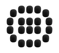 BESTonZON 80 Piezas Funda De Espuma Para Micrófono De Diadema Paravientos De Alta Densidad Para Micrófono De Solapa Esponjas Antiviento Para Presentaciones y Grabaciones