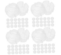 BESTonZON 80 Piezas Funda Protectora Contra Descargas Eléctricas Corriente Tapas Tomacorrientes Luz Electrica Tapa Salida Ligero Anti Choque Tapa Protección Abdominales Niño