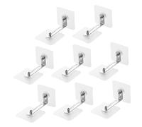 BESTonZON 8piezas Anclajes Anticaída Para Muebles Correas Sin Taladro Para Seguridad De Bebés Armarios y Estanterías Adhesivos De Pared