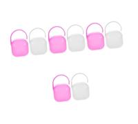 BESTonZON 8piezas Caja Porta Chupetes Contenedor Portátil Para Chupetes Estuche Para Organizador Para Color y Rosa Material Pp y De Usar