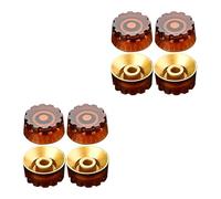 BESTonZON 8piezas Perillas De Volumen Para Guitarra Eléctrica Knobs De Potenciómetro Escala Clara Repuestos Duraderos Para Instrumentos Musicales