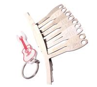 BESTonZON 9 Uds Calibrador De Espesores Calibrador Principal Herramienta Puente Medidor Herramienta Llavero Calibre De Radio Guitarra Regla De Medición Puente De Guitarra Calibre De Radio